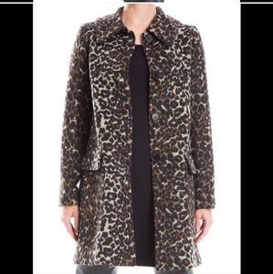 Nordstrom Leopard Print Long Coat